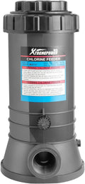 Inline Automatic Chlorinator for Pools - Adjustable 3-in Tablet Feeder