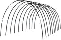 Greenhouse Hoops Grow Tunnel 10 Sets of 7ft Garden Hoops - Rust-Free