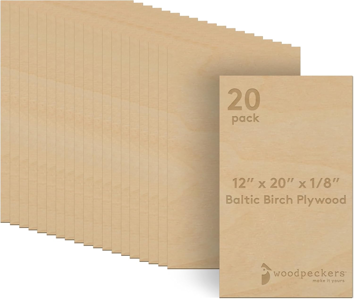 3 mm Baltic Birch Plywood Sheets for Crafting and Woodworking