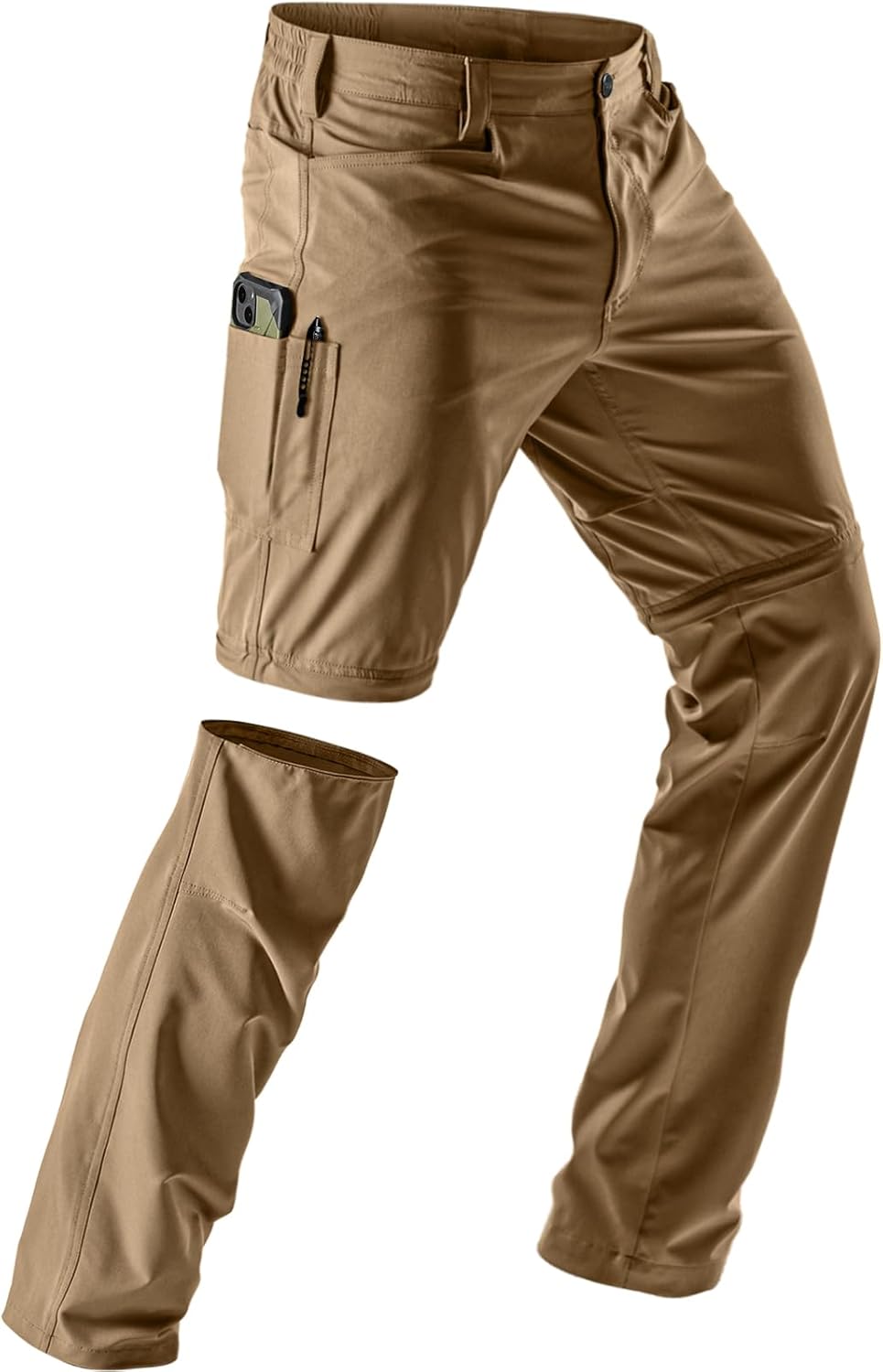 CQR Men's Convertible Cargo Tactical Pants for Outdoor Adventures