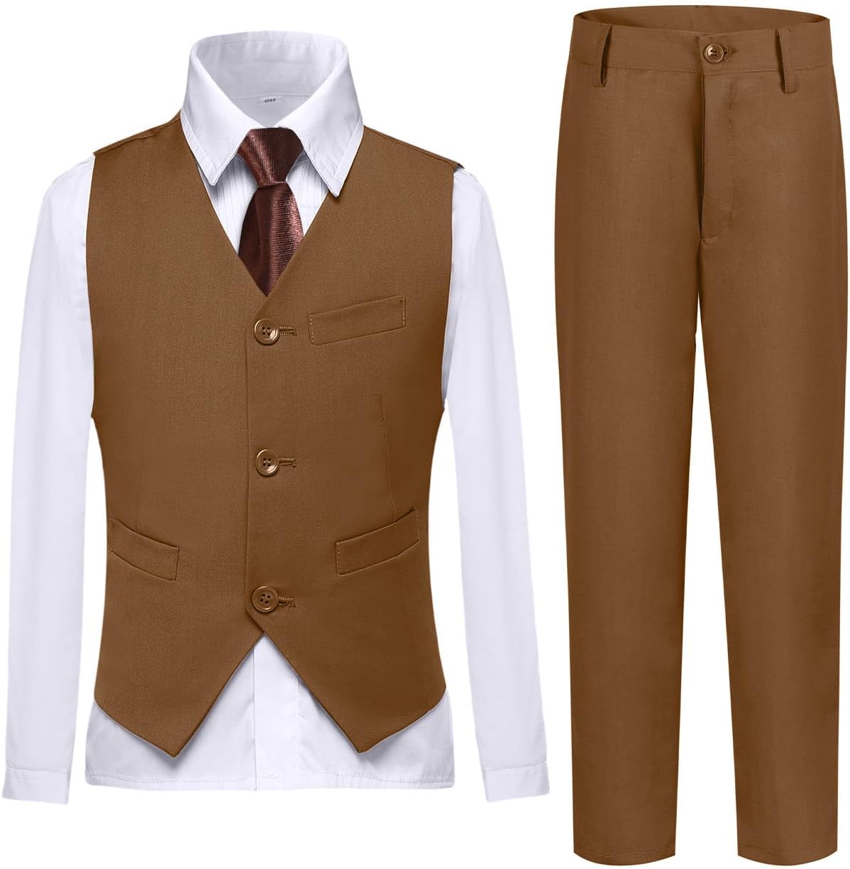 Boys Vest Set Formal Dress Suits for Weddings and Events