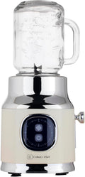 Culinary Chef Retro Maker Blender with Mason Jar - Compact Smoothie