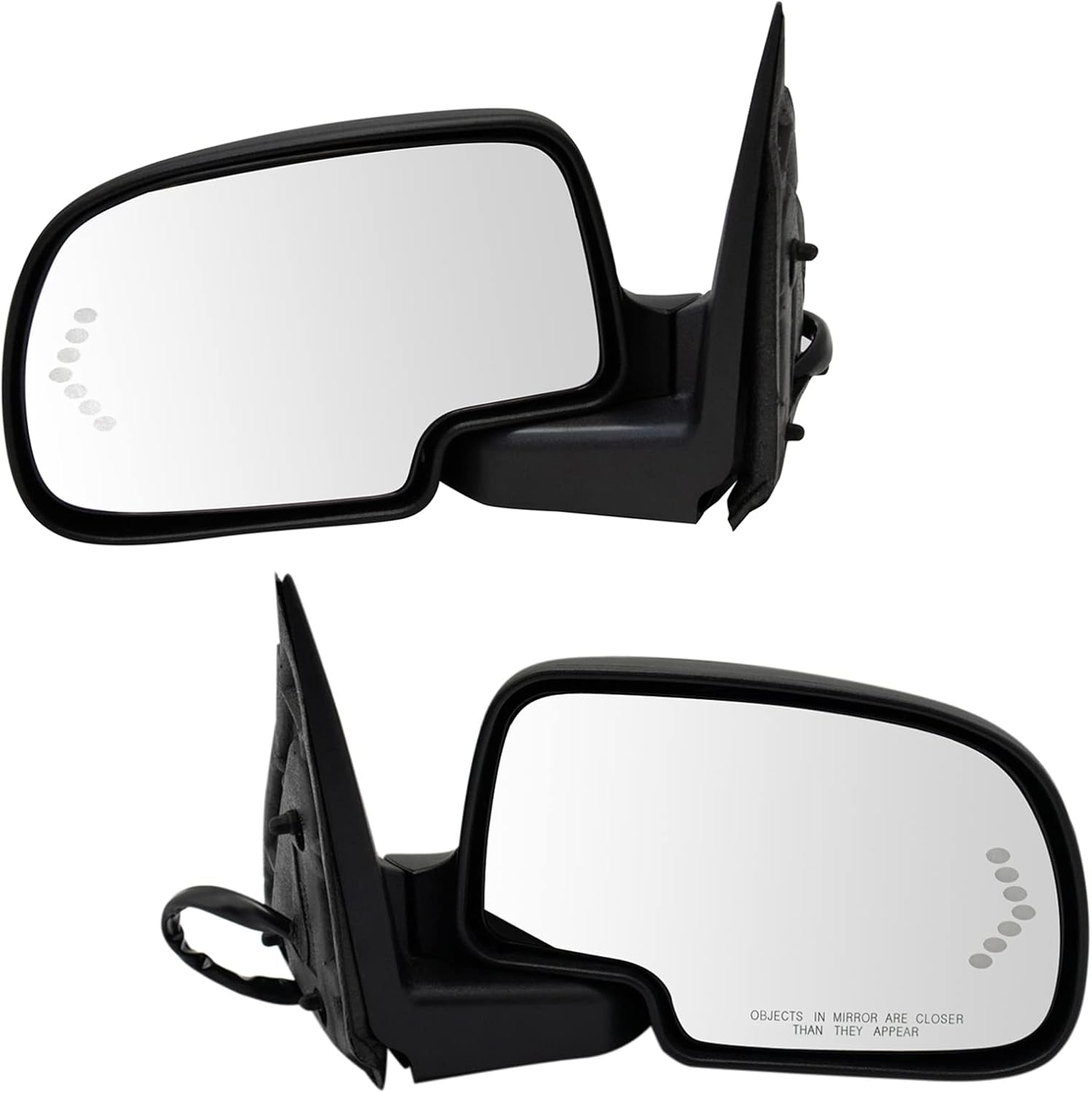 TRQ Driver & Passenger Side Mirror Set for Cadillac & GMC