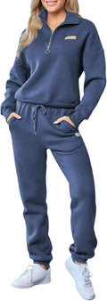 Herseas Women 2 Piece Sweatsuit Lounge Set - Warm, Stylish Comfort