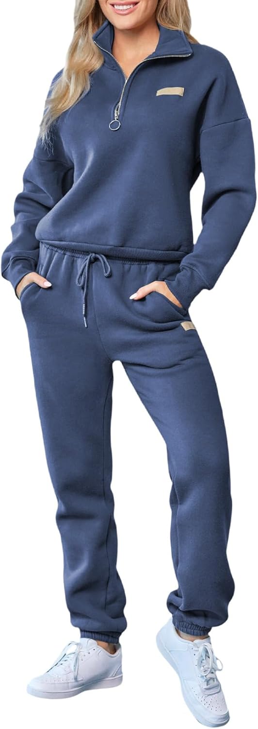 Herseas Women 2 Piece Outfits Sweatsuit Lounge Set for Comfort