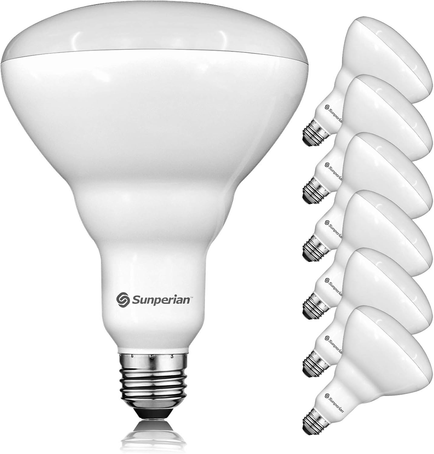 BR40 LED Light Bulbs - 6 Pack, 13W=85W, Dimmable, 1400 Lumens