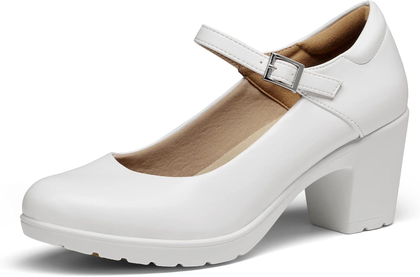 DREAM PAIRS Women's Chunky Low Block Heels for Comfort