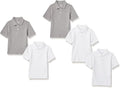 Boys' Short-Sleeve Pique Polo Shirt Multipack for Uniform Wear