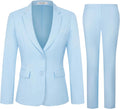 Women's 2 Piece Suit Lady 2 Button Business Slim Fit Blazer Pants Set