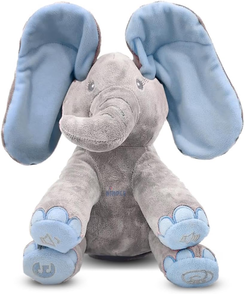 Interactive Musical Peek-a-Boo Elephant Toy