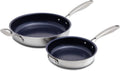 Nuwave Pro-Smart 12 & 8 SS Fry Pan Set - Durable Non-Stick Cookware