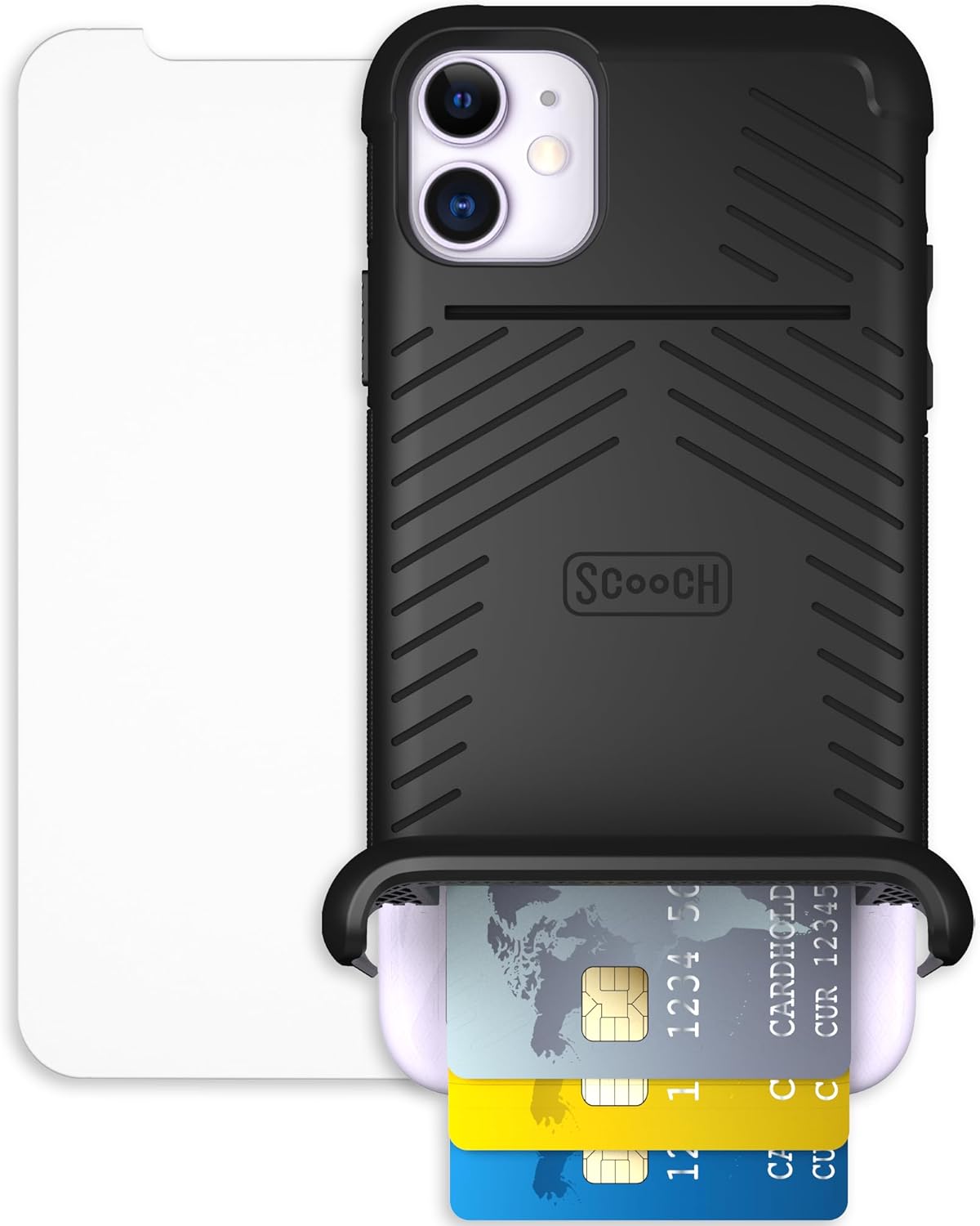 Scooch iPhone 11 Case with Card Holder and Kickstand Feature