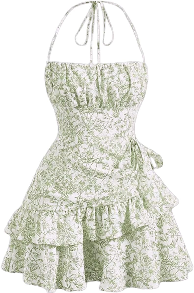Narecte Summer Dresses for Women: Floral Print Mini Dress