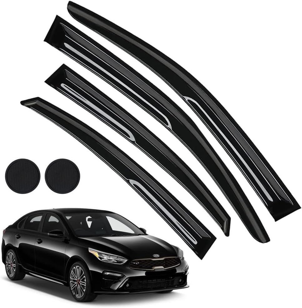 Rain Guards for Kia Forte 2019-2023 - Durable Window Deflectors