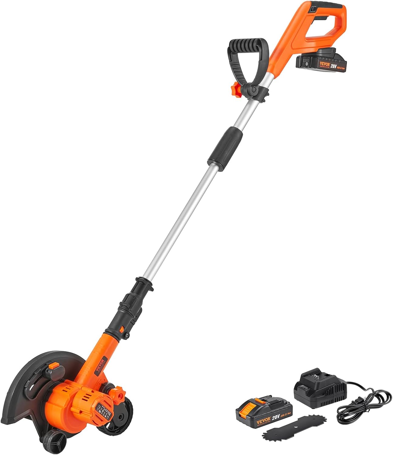 VEVOR Lawn Edger 20V Cordless Edger with 9-Inch Blade Power