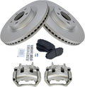 TRQ Front Brake Pad & Rotor Kit for 2007-2009 Ford Edge - Complete Fit