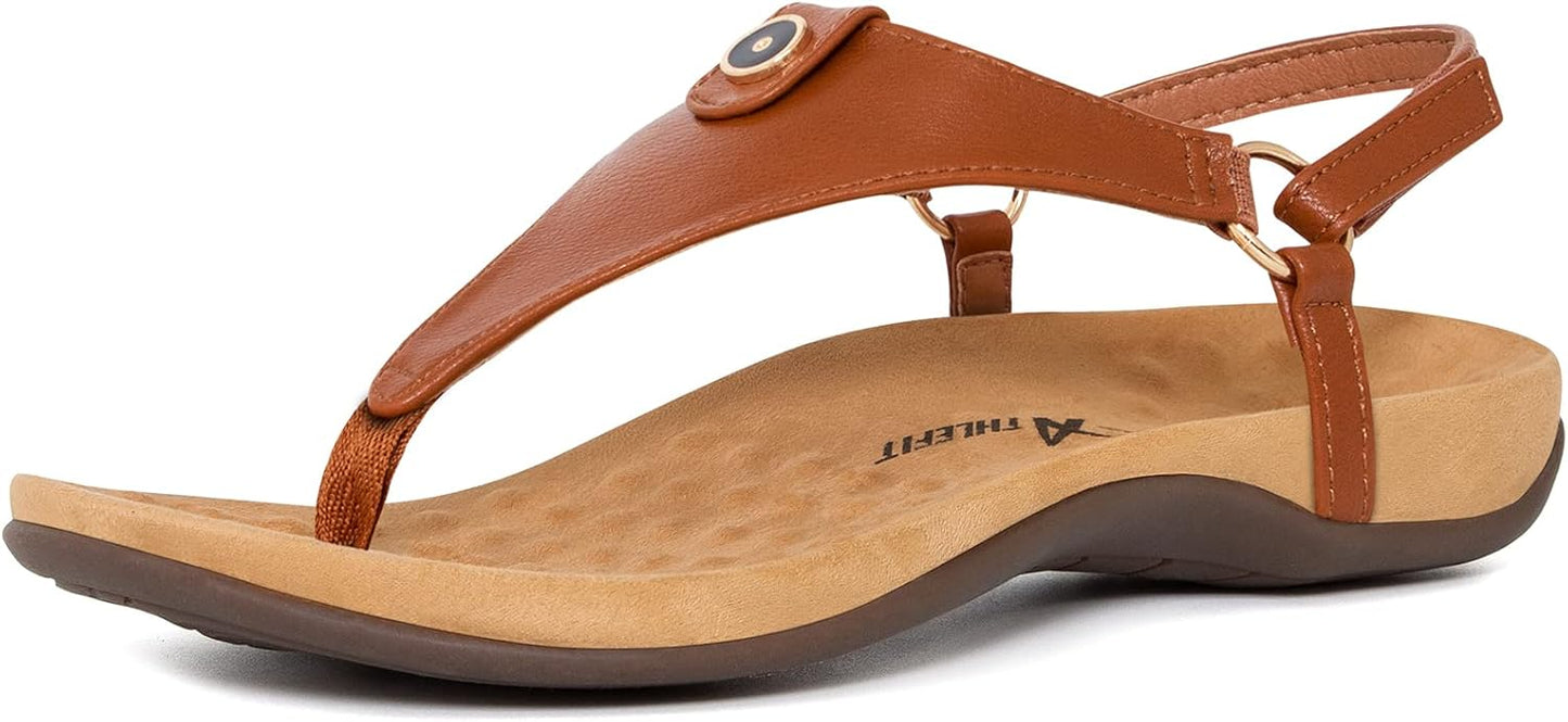 Athlefit Women's Comfortable Orthopedic Sandals for Summer Fun
