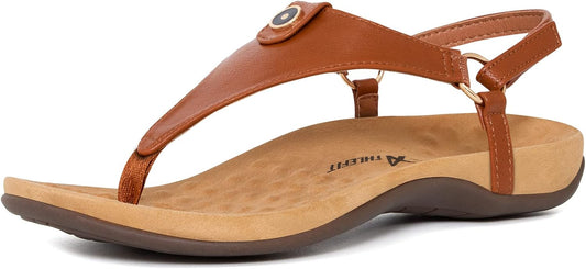 Athlefit Women's Comfortable Orthopedic Sandals for Summer Fun