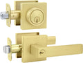 Exterior Door Lock Set Gold Front Door Lock Set - Heavy Duty