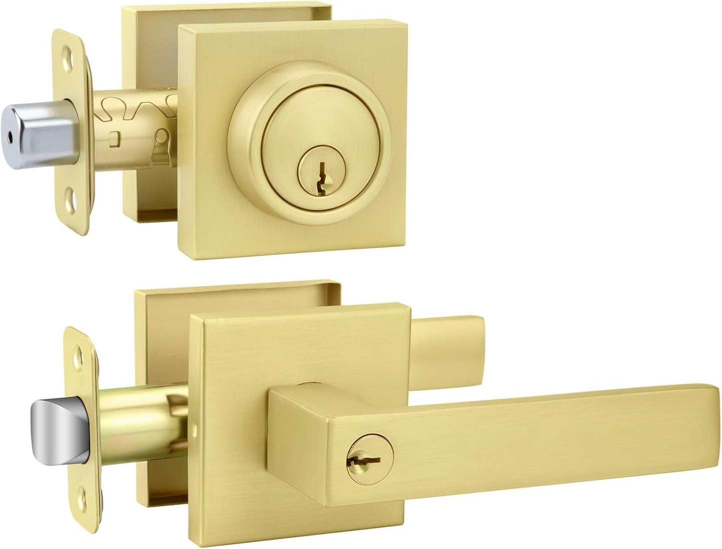 Goldenwarm Exterior Door Lock Set for Stylish Home Security