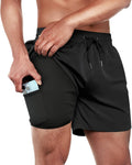 BRISIRA Mens Swim Trunks 5 in Inseam - Quick Dry Beach Shorts