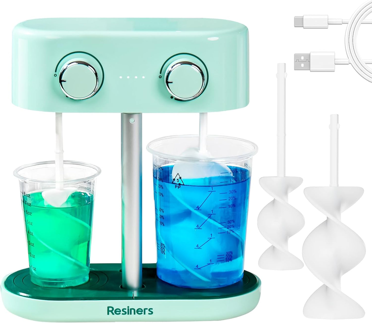 Resiners Dual-Head Resin Mixer for Effortless Mixing Experience