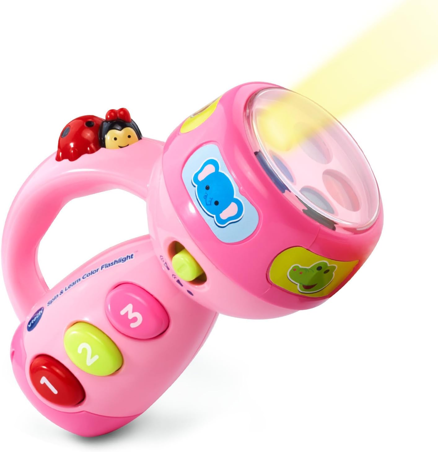 VTech Pink Flashlight: Learn Colors & Spin Fun