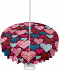 Valentine's Day Waterproof Round Tablecloth - CosyBright