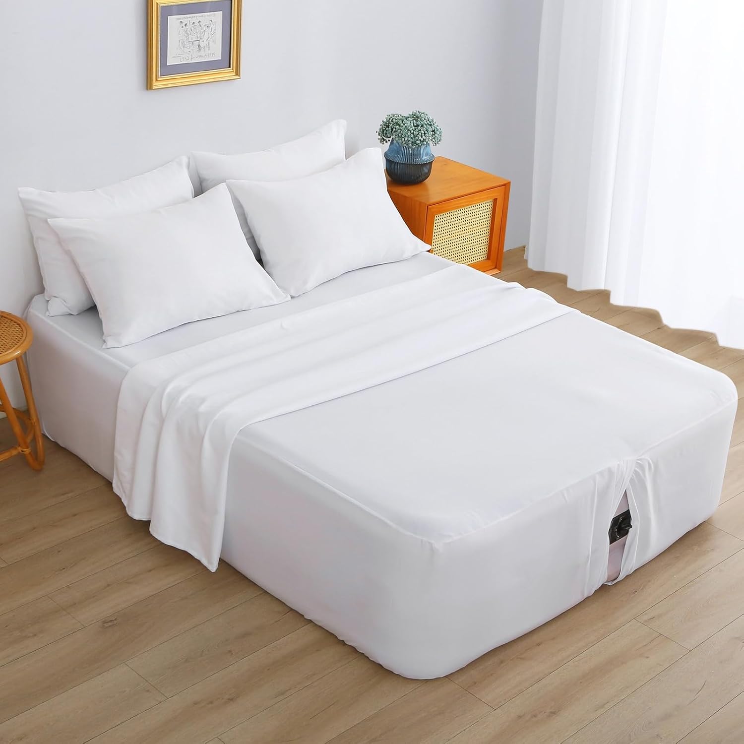 Air Mattress Sheet Set for 16-24 Inch Beds, Soft & Breathable