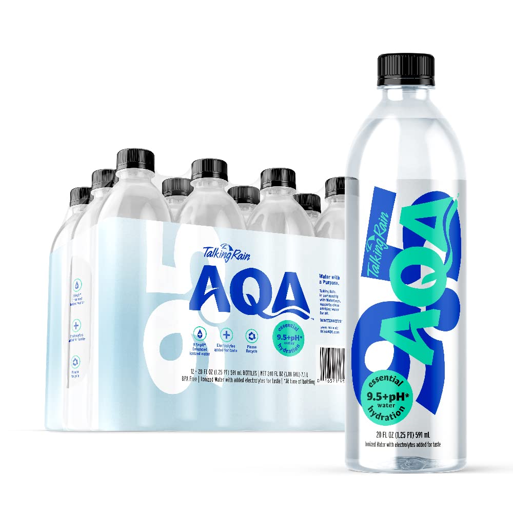 Alkaline Ionized Water for Hydration: Talking Rain 20oz, Pack of 12