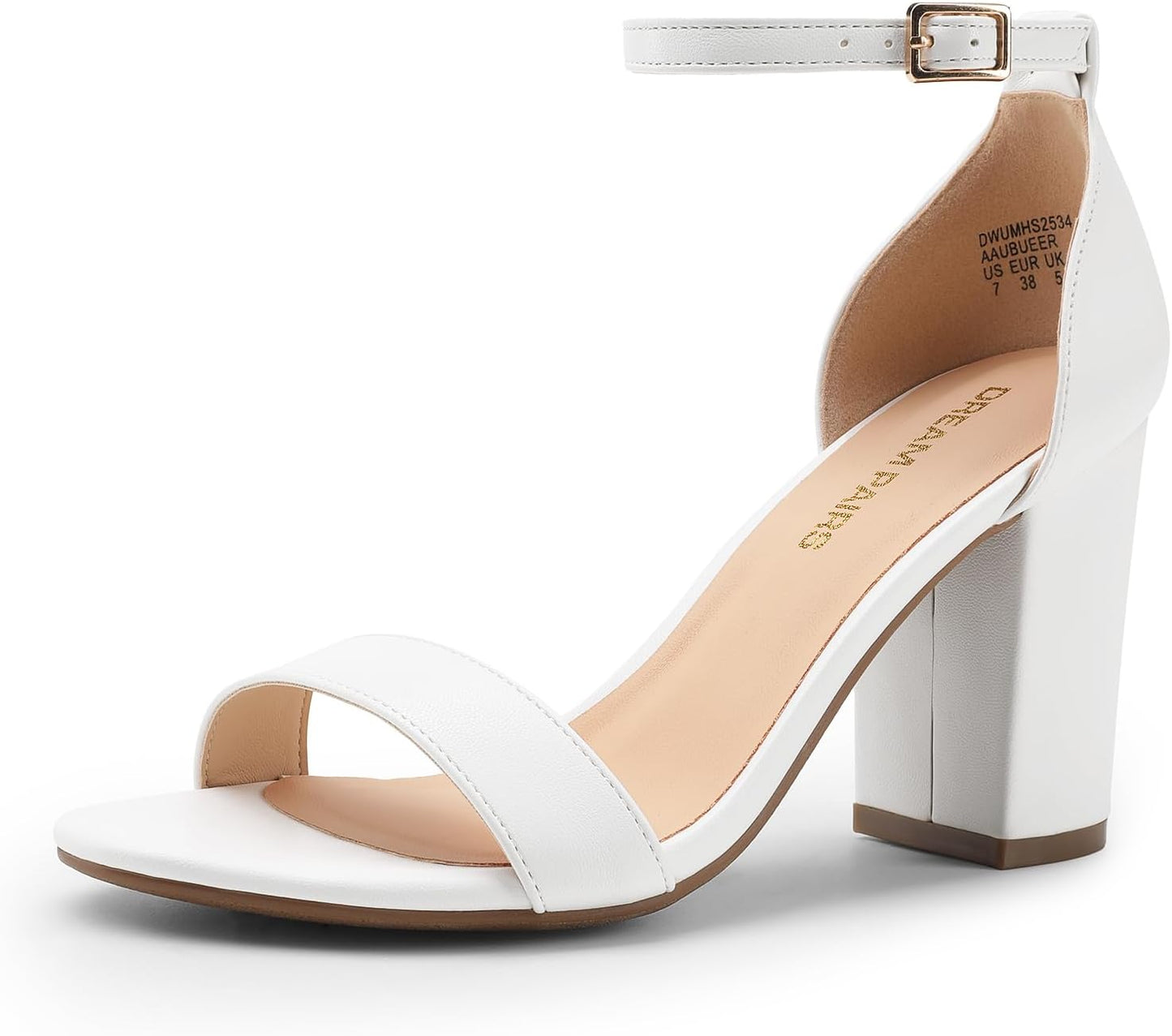 DREAM PAIRS Heels for Women Open Toe Ankle Strap Sandals