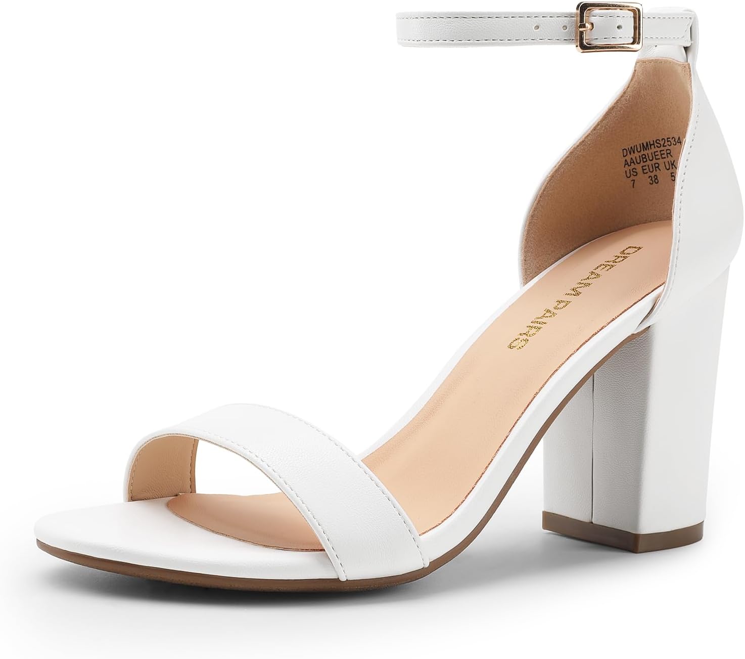 DREAM PAIRS Heels for Women Open Toe Ankle Strap Sandals