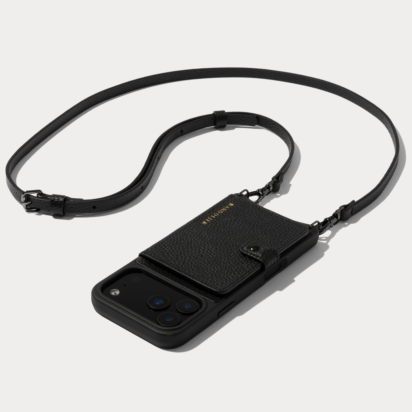 Emma Crossbody Wallet Phone Case for iPhone 17 Pro Max - Black