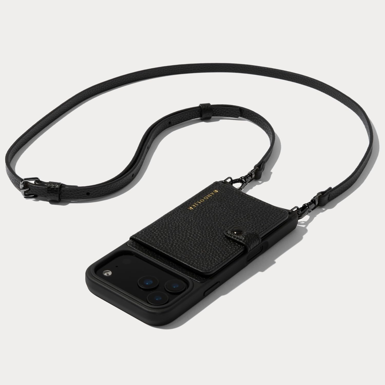 Emma Crossbody Wallet Phone Case for iPhone 17 Pro Max - Black