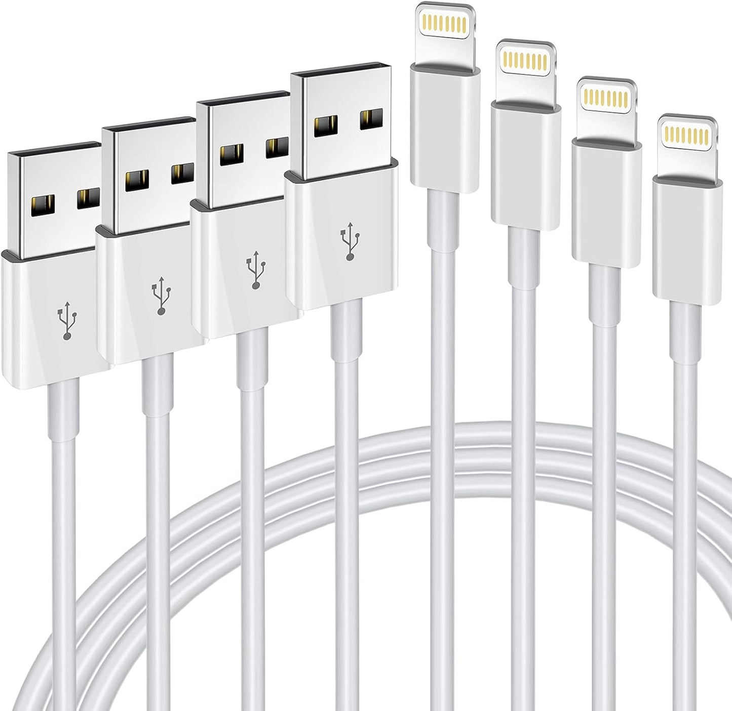 Fast Charge iPhone 4PACK Cable Set by Hi-Mobiler