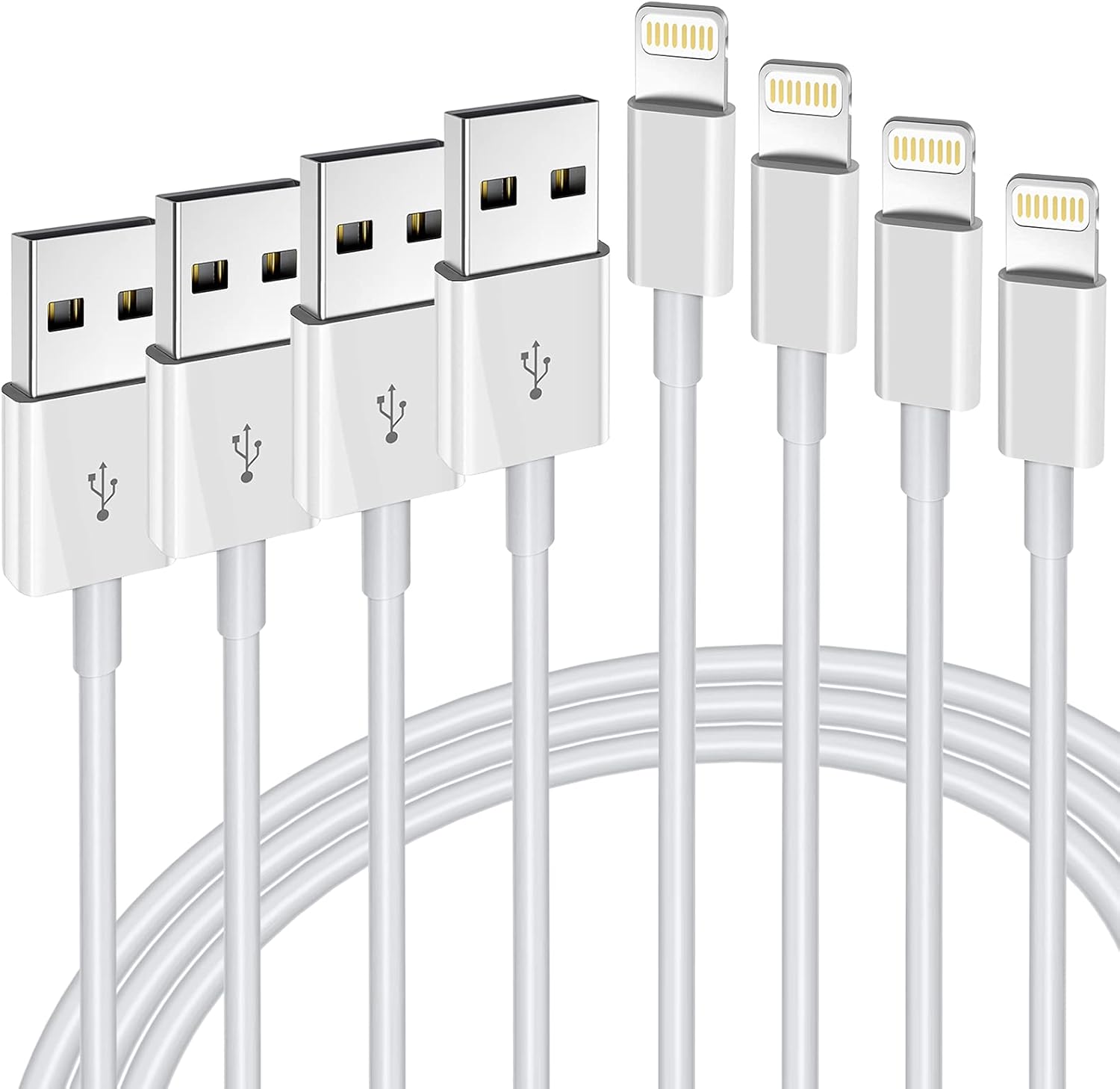 Fast Charge iPhone 4PACK Cable Set by Hi-Mobiler