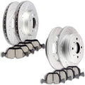 SCITOO Brake Kits - Front and Rear Drilled and Slotted Rotors