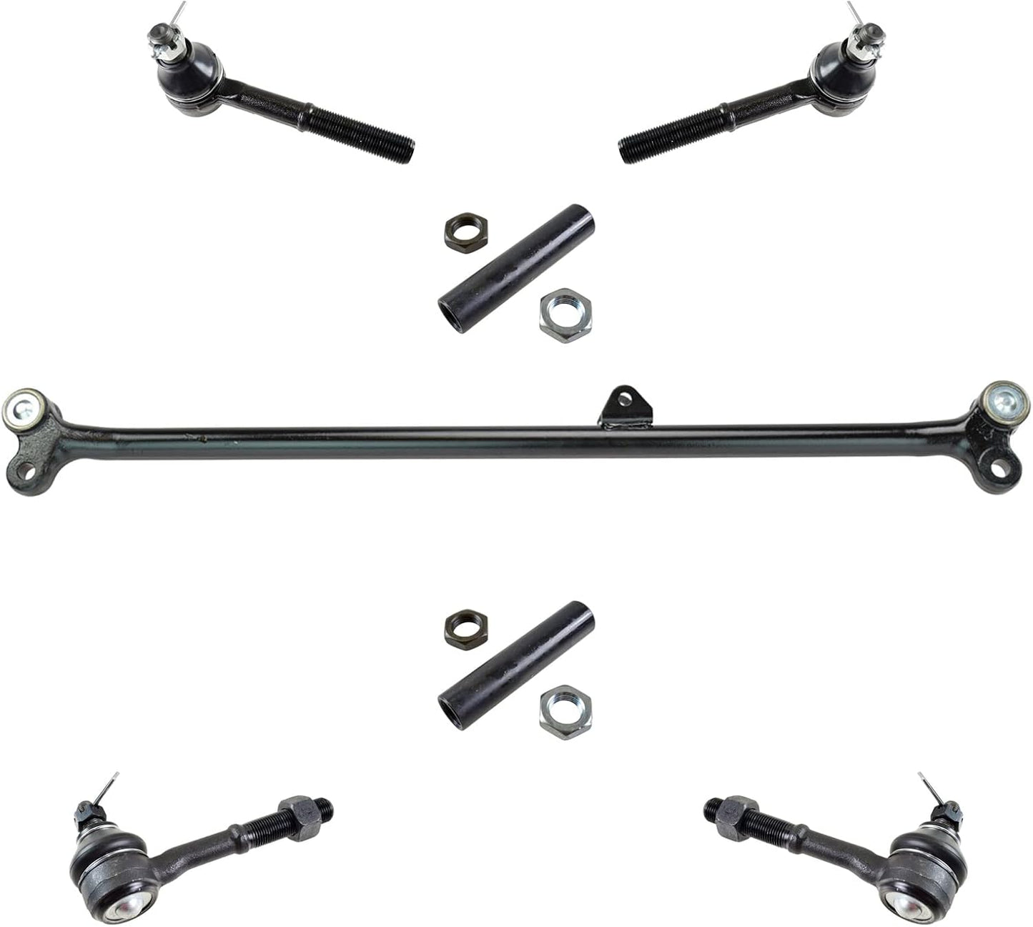 TRQ Front Driver & Passenger Side Steering Kit for Nissan D21