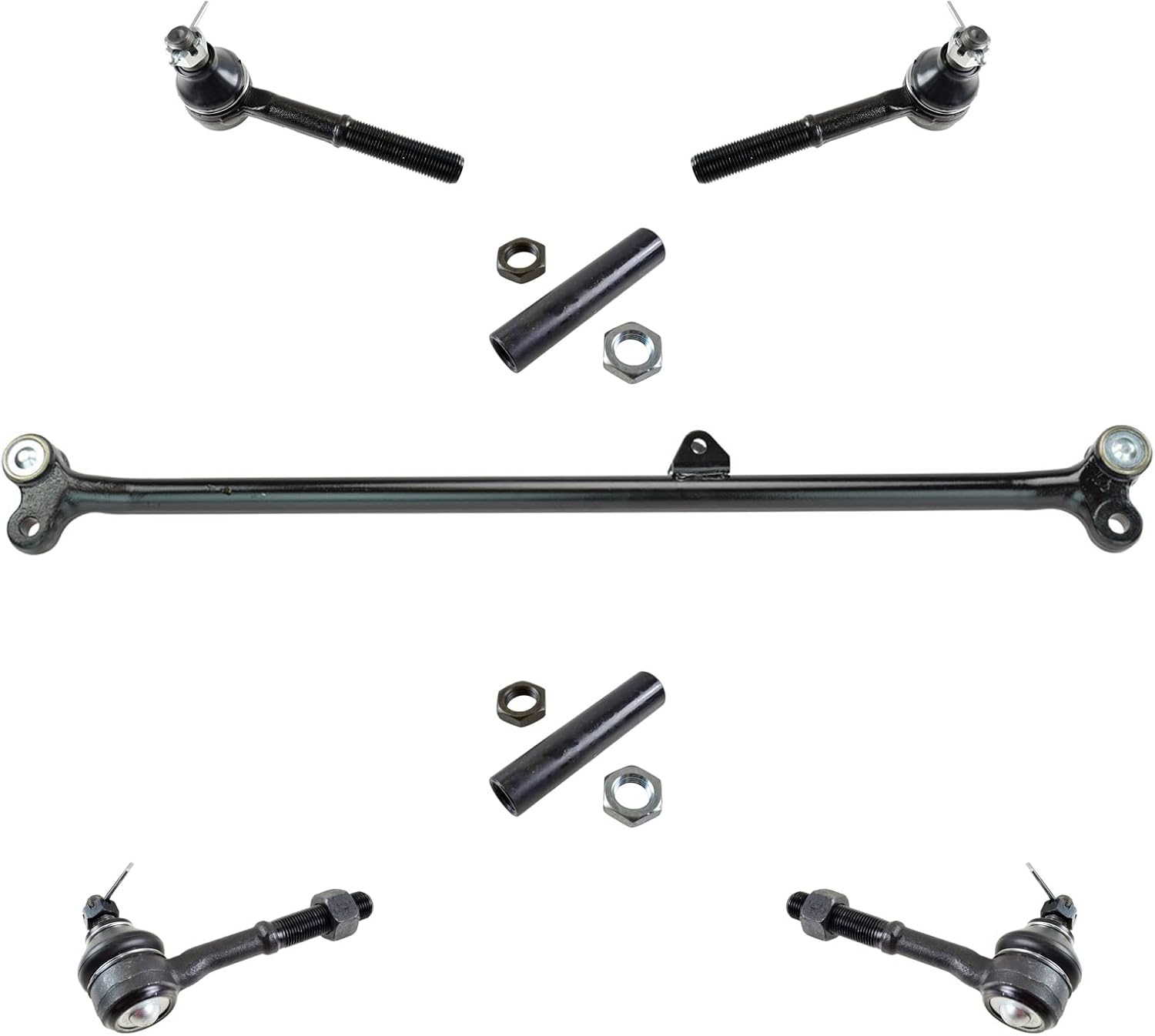 TRQ Front Driver & Passenger Side Steering Kit for Nissan D21