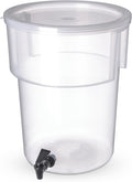 Round Beverage Dispenser 5 Gallon Drink Dispenser - Leak-Resistant