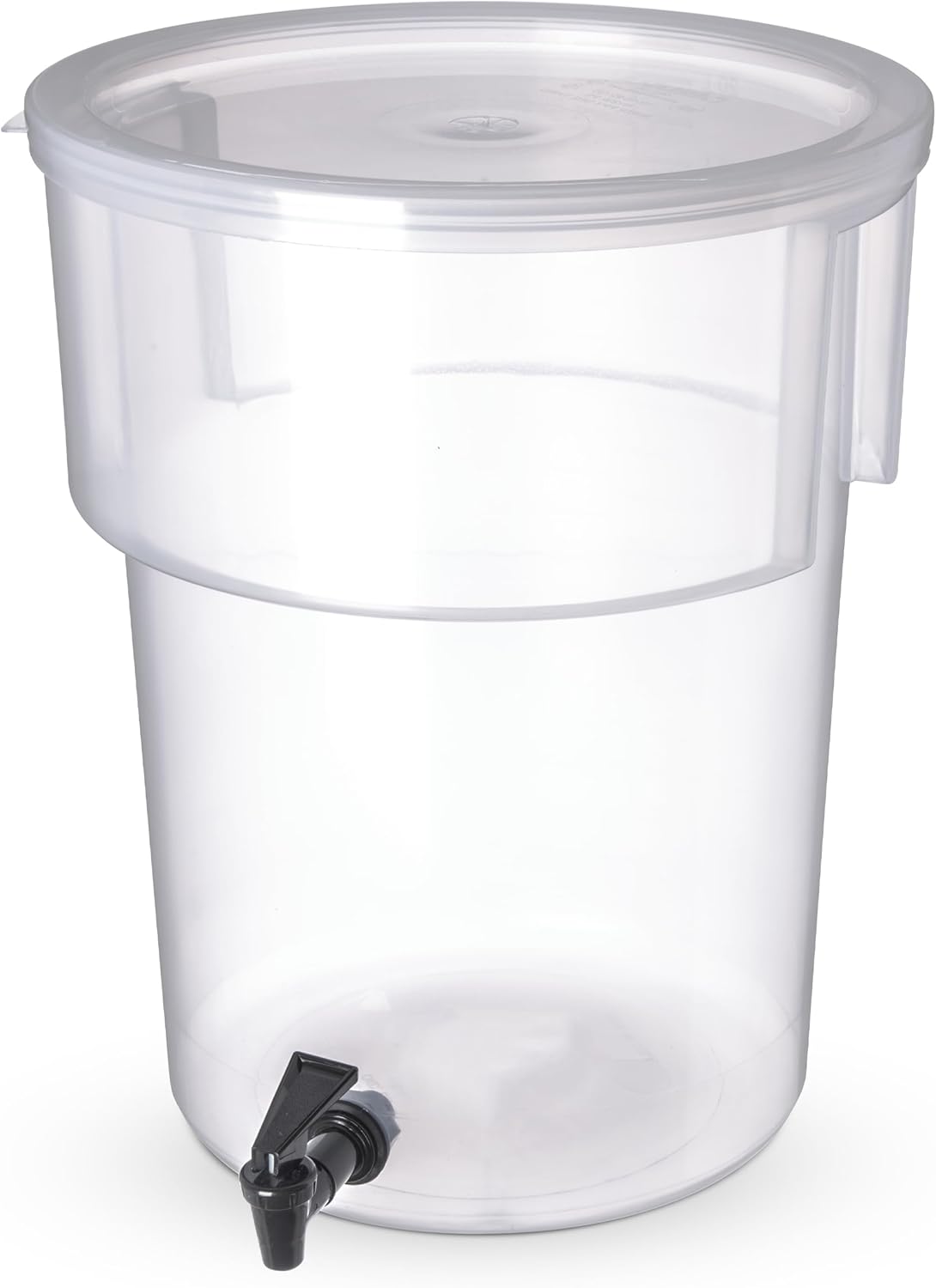 Round Beverage Dispenser with Spigot for Catering Events