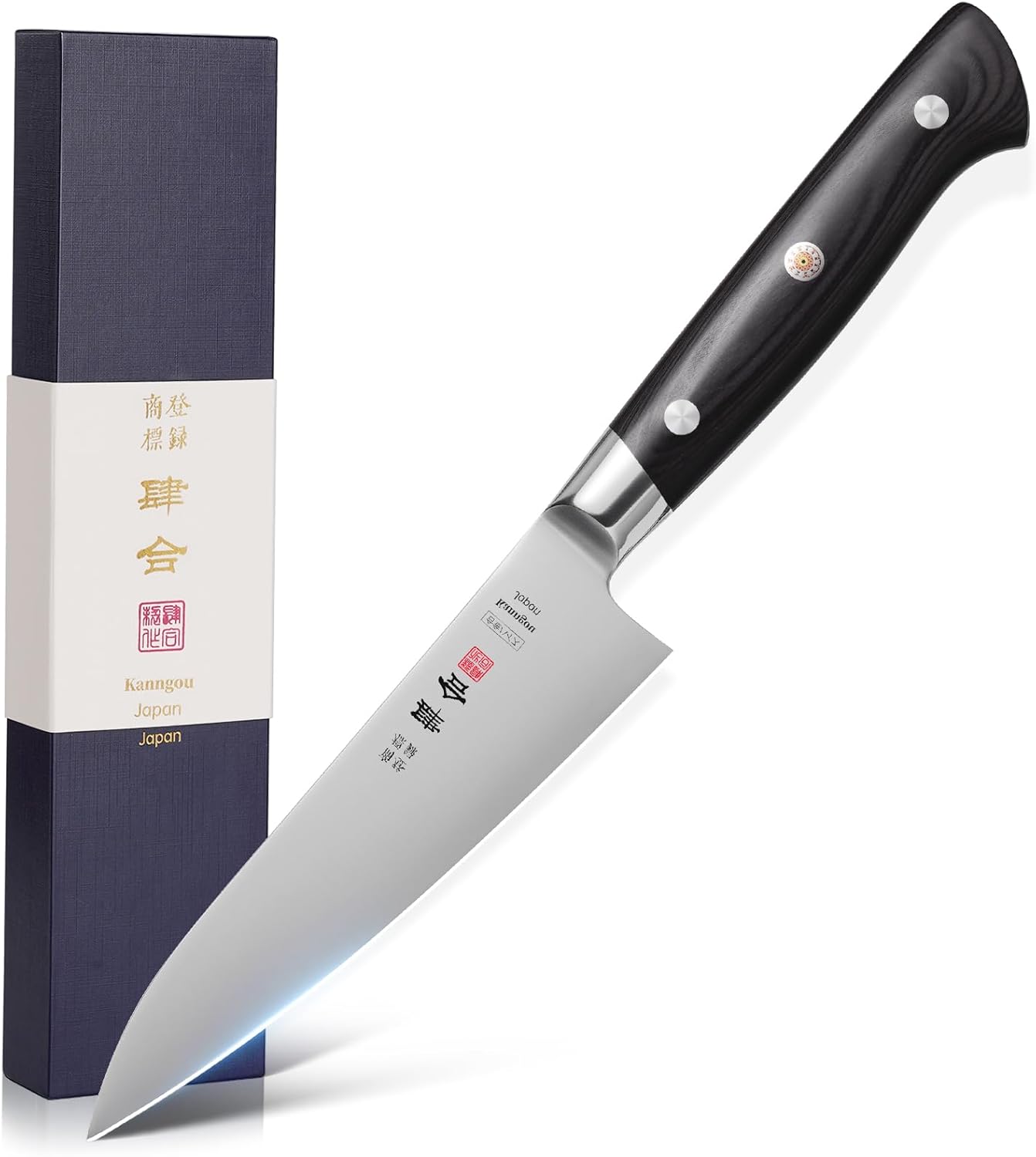 5 Inch Petty Paring Knife with AUS-8 Steel and Pakkawood Handle