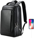 Genuine Leather Backpack for Men 15.6in Laptop - Business Travel