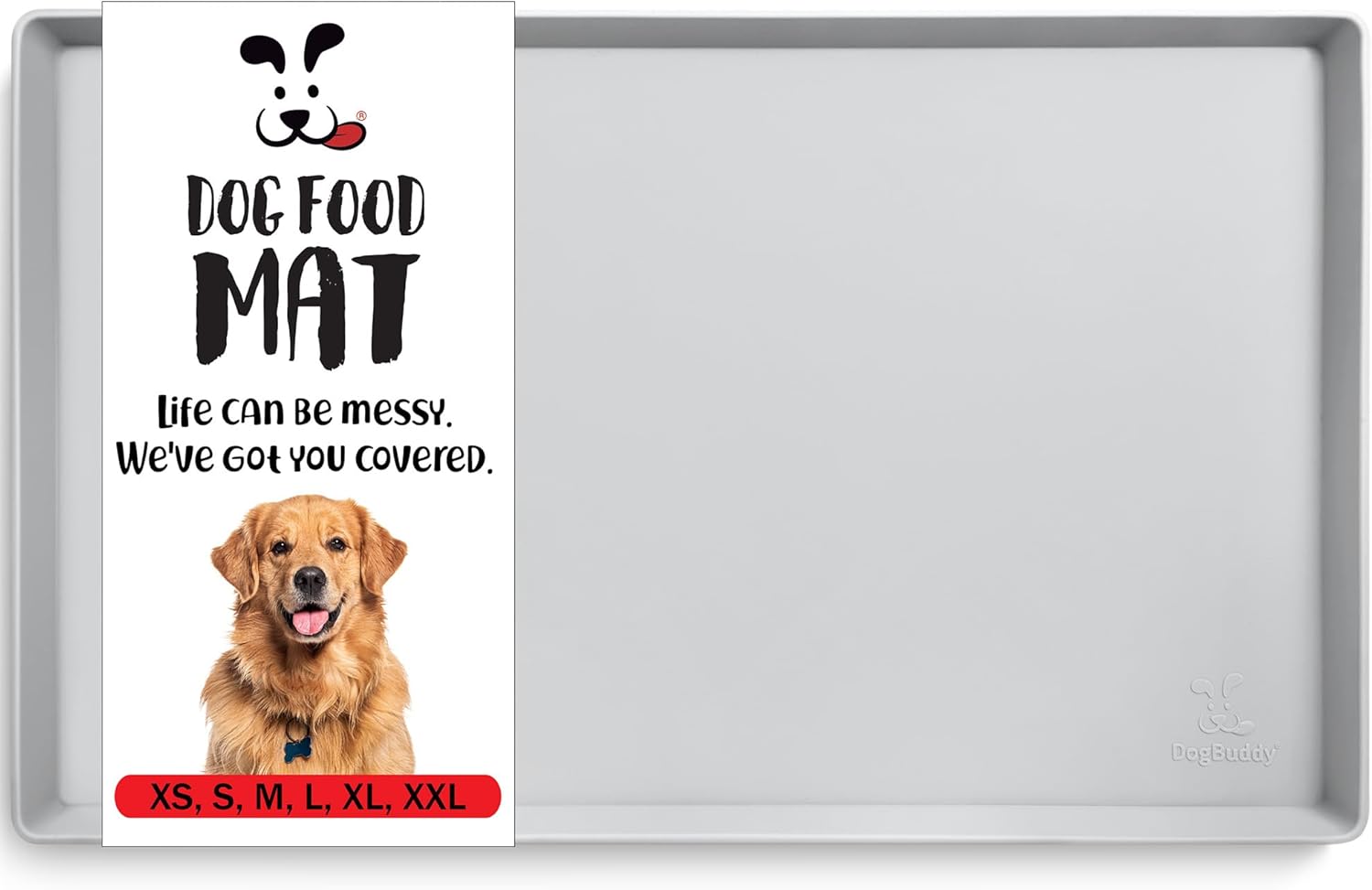 DogBuddy Dog Food Mat: Waterproof Silicone Feeding Mat for Pets