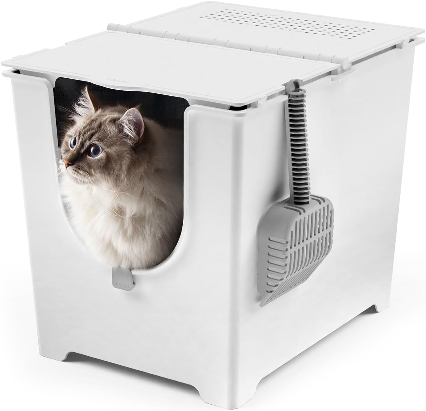 Modkat Flip Litter Box with Seamless Base and Reusable Liner