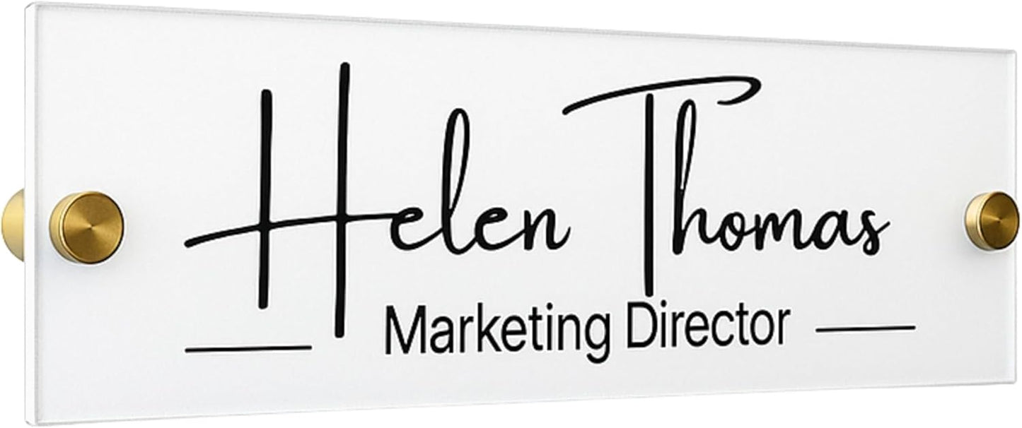 Personalized Wall Sign Name Plate for Unique Office Gifts