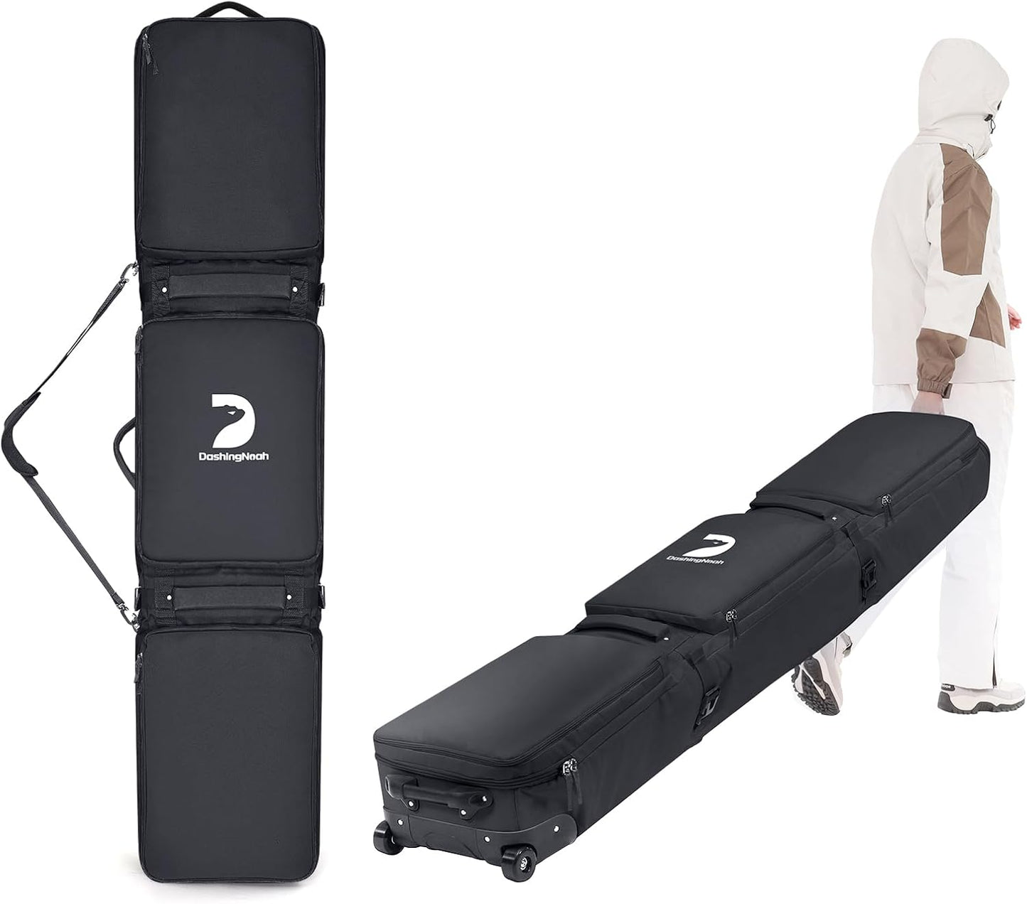 Extendable Waterproof Ski Bag with Wheels - Ultimate Gear Protection!