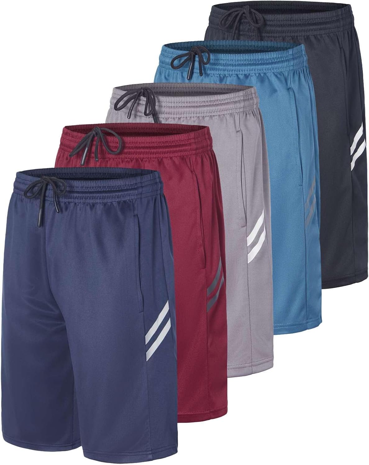 Boys' Athletic Basketball Shorts with Pockets for Activewear