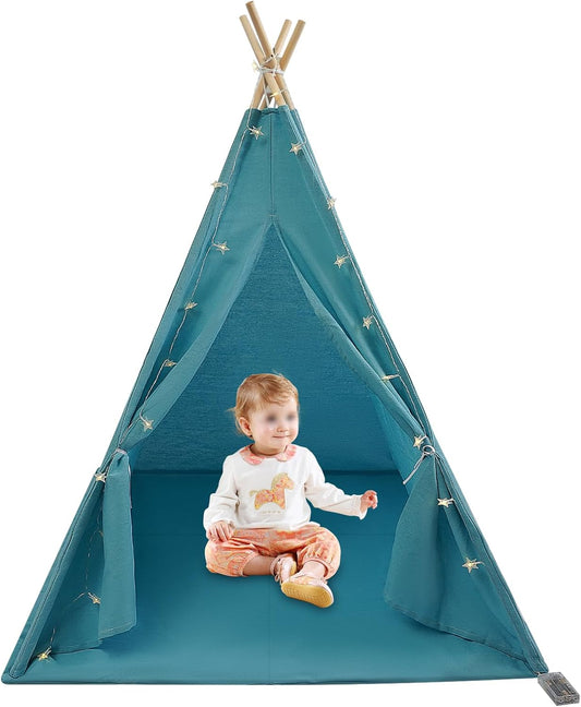 Portable Kids Play Tent- Indoor Fun & Washable 47.2x47.2 Starry House