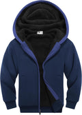 SWISSWELL Unisex Kids Fleece Hoodie Sherpa Lined Zip Up - Warm & Soft